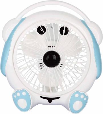 China Hotel Mini Box Desk Fans Table Fan for White Collar Students Cartoon Dog Electric Fan for sale