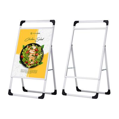 China Double Side Exhibition 60*90cm Metal Iron A Frame Poster Stand for sale