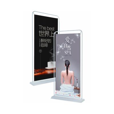 China Alufer Factory Supply Great Price Metal Display Stand For Poster Display Indoor Standee for sale