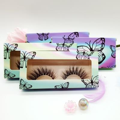 China Natural Eyelash Soft Durable Using Low Price Packaging 25mm 3d Eyelashes Mink Lashes Curly Eyelash for sale