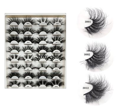 China 3D Layered New Fully Mink False Eyelashes Lashes Wholesale Seller Eyelash Packaging 3D Fried False Eyelashes for sale