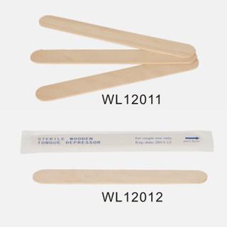 Cina L'abbassalingua di legno di betulla con il bordo rotondo, liscia la superficie per l'adulto, WL12011 pediatrico & WL12012 in vendita