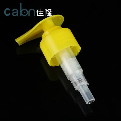 China Non Spill Manufacturer Price Plastic Lotion Pump Sprayer Yellow Color Hand Wash Lotion Pump for sale