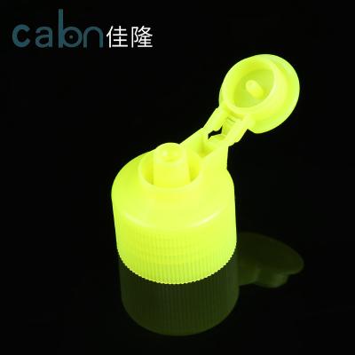 China Non Spill Makers Flip Top Cap 24/400 28/410 Plastic Flip Top Caps For Plastic Bottle for sale