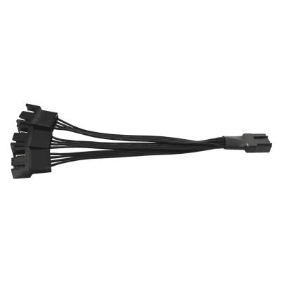 China 4 Pin PWM Cable 4p Computer Fan Cable Extension Fan Connector Motherboard One Point 1 To 3 Way Tinned Copper Three Port HUB for sale