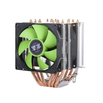 China QZ-920 Processor Fans 6 Two Heat Pipe Copper Pipes CPU Cooler Air Cooling Fan 3/4 Pin Mute Desktop PC 1151 1155 1200 1366 AMD Double Towers for sale