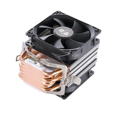 China QZ-900 1155 1200 1366 AMD Processor QZ-900 1155 1200 1366 AMD Copper Pipes 2 Desktop PC 6 Fans CPU Cooler Air Cooling Fan Mute Motherboard 3/4 Pin 1151 for sale