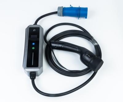 China Car Mode2 IEC62196 230V 1-Phase 32A Max 7kw Portable EV Charger With Type2 Connector for sale