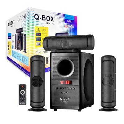 China HOME THEATER Q-BOX Q-903 X-BASS 3D Real Sound BT Home Theater 3.1 System Remote Control HIFI Speaker for sale