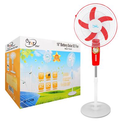 China OEM TNTSTAR TG-435 18inch Top Sponsor List Factory Price 12 Volt AC Fan Portable Solar Powered Pedestal Fan Solar Electric Stand Fan for sale