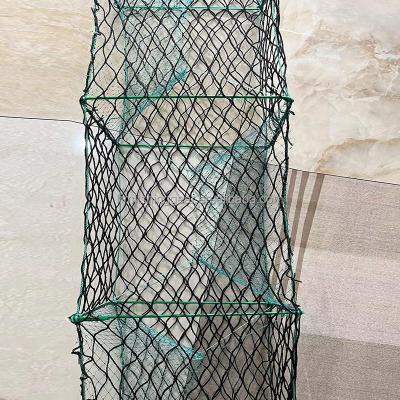 China Crab farming China aquaculture crab trap square lobster trap cheap foldable crab cage shrimp pot for sale