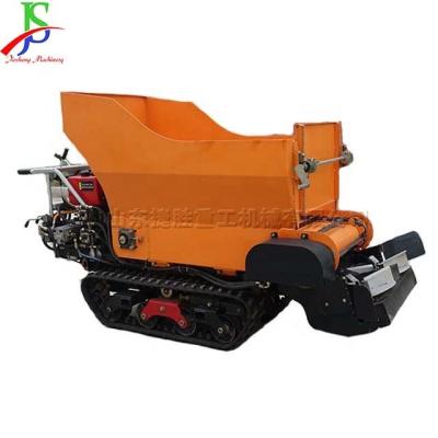 China High Efficiency Agricultural Equipment Powder Particulate Organic Fertilizer Self Propelled Crawler Fertilizer Truck for sale