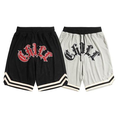 China Anti-Wrinkle Basketball Shorts Teams Short Pants Fittnes Mesh Joggers Unisex Hip Hop Breathable Gym Plus Size Streetwear Oversized Pants for sale