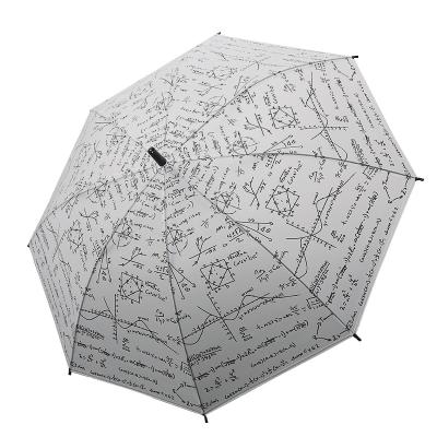 China Casual Einstein's Equations Models Kids Clear Frosted Transparent Umbrella Kids Umbrella Kids for sale