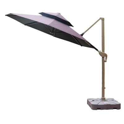 China Large Size Modern Garden Beach Outdoor Waterproof Sun Protection Umbrella For Restaurant Cafe for sale