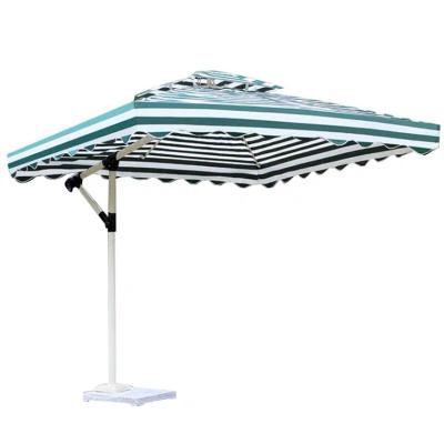 China Contemporary Large Size Side Column Square Outdoor Umbrella Garden Parasol Outdoor Patio Umbrellas for sale