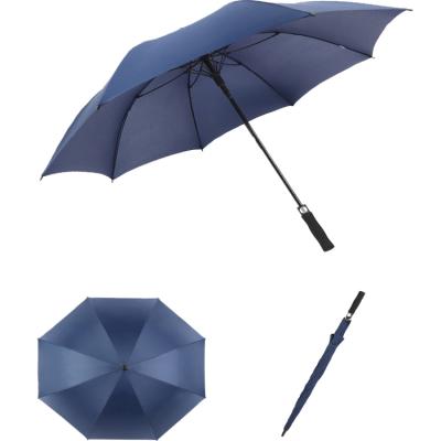 China Promotion Golf Size Promotion Protection EVA Handle Black Casual Auto Open Soft Coating UV Rain Umbrella for sale