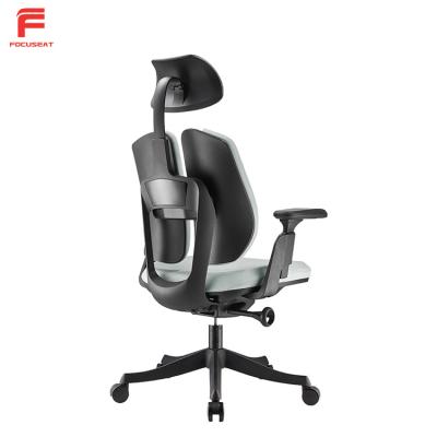 China Kuohu Executive Office Adjustable Swivel Chair With Armrest High Back PU Style Furniture Lift Swivel Leather General Place for sale