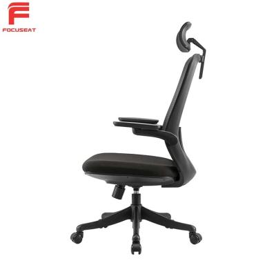 China Ergonomic Kuohu Home Office Chair Ergonomic Waterproof Fabric Computer Chair Simple Modern Rotary Chair for sale