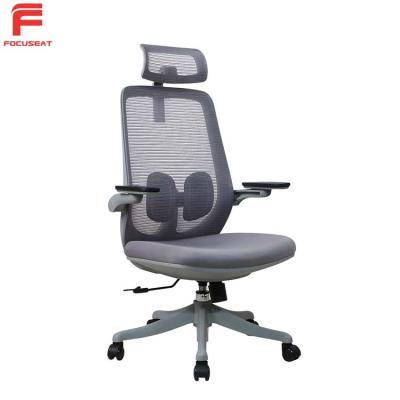 China Kuohu Huashi Color Rotation Selectable Durable Fixed PP Arm Staff Office Chair Fabric Office Chair With Wheels for sale