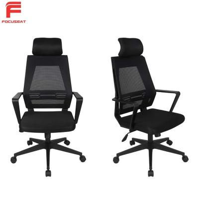 China Kuohu Black Back Small Office Chair Ergonomic Office Rotation Chair for sale