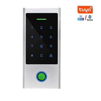 China Waterproof / Weatherproof Metal case IP66 waterproof tuya app fingerprint standalone reader touch keypad card entry lock door access control for sale