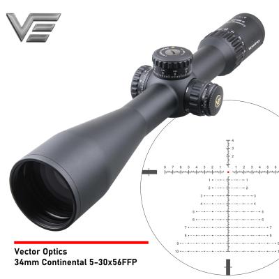 China Continental 5-30x56 Vector Optics 34mm FFP Riflescope with German HD Glass Excellent for dawn, dusk even at night shooting SFF-30 for sale