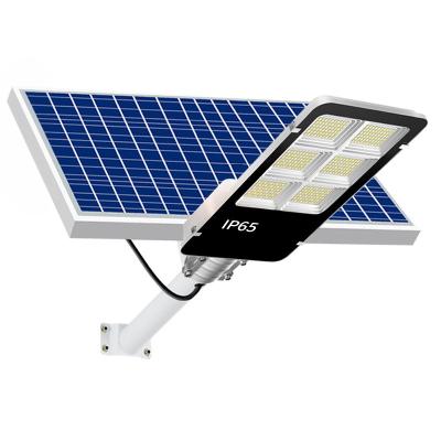 China Ip65 Die Cast Aluminium 100w Solar Led Street Light Ingebouwde batterij Zonnelamp Te koop