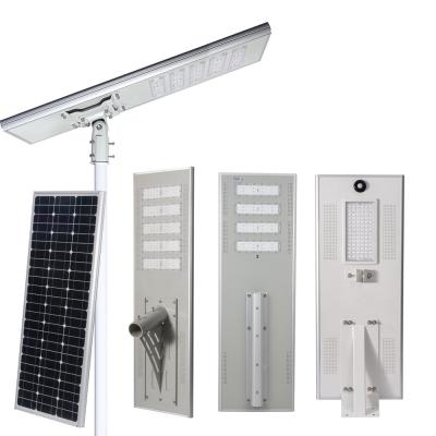 China Integrated Solar Powered Street Light Outdoor Solar Parking Lot Light Warm White for sale