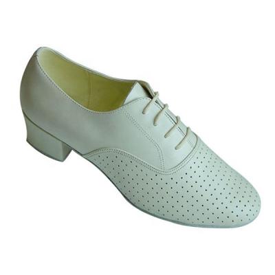 China White/Black GENUINE LEATHER Airy Men Dance Shoes Cheap Mens Ballroom Dance Shoes for sale