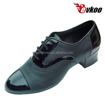 China Shiny Color Morden Patent Leather Men Dancing Modern Genuine Leather Fashion Ballroom Dance Latin Shoes for sale