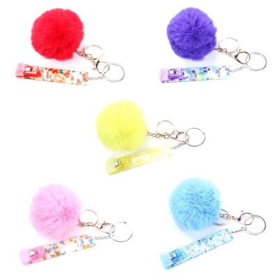 China Cute Acrylic Long Nail Protector Card Grabber Key Chain Debit Bank Card Grabber for Puller Grabber Credit Card Clip Card Key Chain ATM Long Nails Key Chain for sale