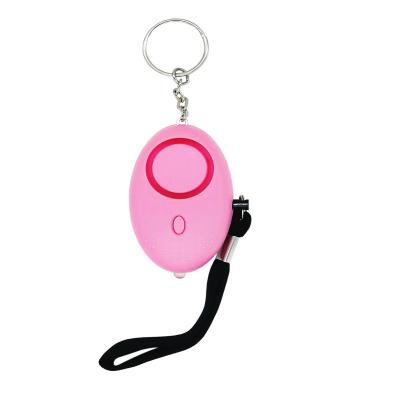 China Personal Security Alarm Key Chain New Design Customized Multi Color LED Lights Protection Sound 130dB Security Key Chain Self Defense for sale