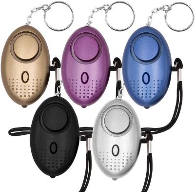 China Personal Safety Alarm Chain 130DB LED Emergency SOS Self-Defense Alarm Key Chain Portable Personal Alarm for Elders Women Children for sale