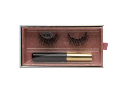 China Wholesale Natural RTS Long Magnetic Mink Eyelashes And Magnetic Eyeliner Eyelash Packaging Box,Magnetic Eyelashes With Eyeliner for sale