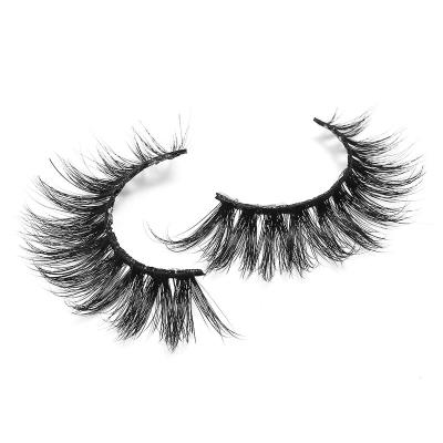 China Best 18-22mm Real 3d Mink Fur Eyelash Natural Cruelty Free Private Label False Lashes Short 3d Mink Eyelashes for sale