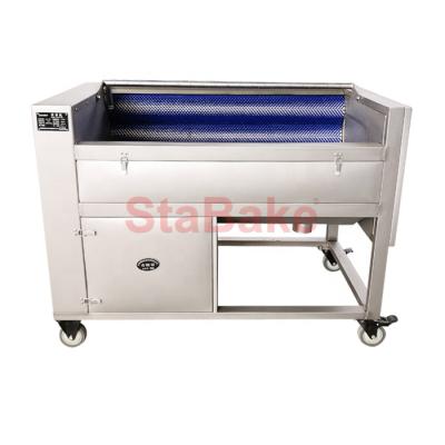 China Snack Factory Fully Vegetable SUS304 Peeling And Washing Machine For Potato Carrot Washing for sale