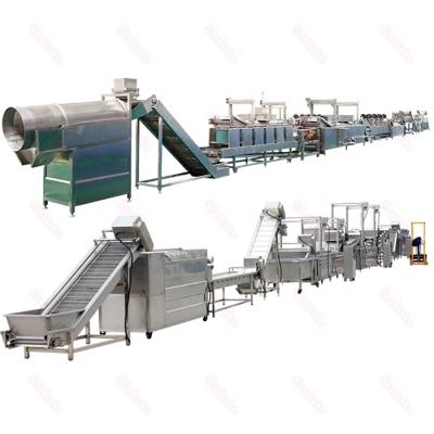 China Full Automatic High Efficiency Potato Chips Line High Quality Potato Chips Making Machine Production Line For Making French Fries for sale