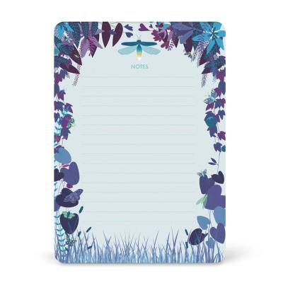 China Loose Leaf Fireflies Flowers Stationery Nature Flowers To do list Desk Grocery List Writing Notepad for sale