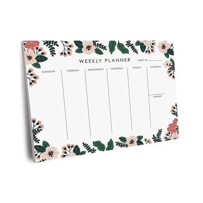 China Premium High Quality Hard Back Loose Leaf Planner Branded Weekly Notepad for sale