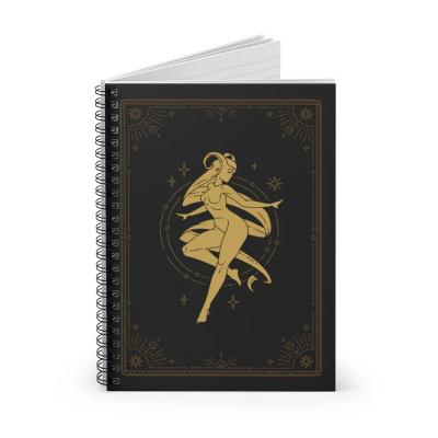 China Custom Print School Hardcover Diary Gold Planner Hardcover Book Horoscope Spiral Notebooks for sale