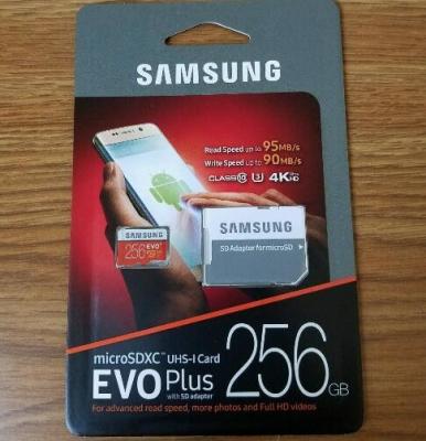 China SAMSUNG 256GB Class10 UHS-1 Micro SD Micro SDXC MicroSDXC Card 80MB/s EVO PLUS for sale