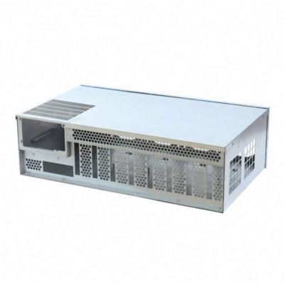 China Custom Termination Box OEM Sheet Metal Fabrication Amplifier Chassis With Heatsink for sale