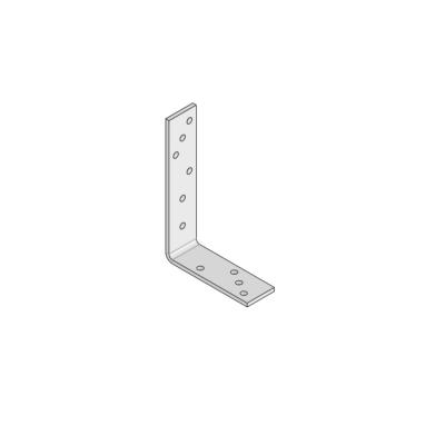 China Factory Made Zinc Plating L Shape Metal Sheet Industry Right Angle 90 Degree Wood Connector Bracket for sale