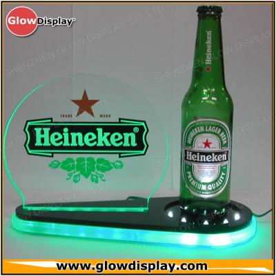 China OEM Heineken LED Lighted Bottle Display for wine advertisement for sale