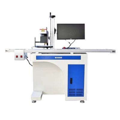 China Factory Direct Selling 50W Air Cooled Blue White Color Fiber Laser Marking Machines for sale