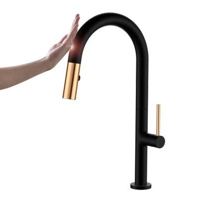 China Modern Holmine Kitchen Vase Shaped Pull Out Kitchen Faucettaps Kitchen Sink Faucet 35 Color Cartridge Zinc Alloy Ink for sale