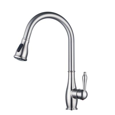 China Pull Out Spray Holmine ABS Kitchen Sink Faucet Pull Out Kitchen Faucet/Black Faucet/Brass Kitchen Faucet for sale