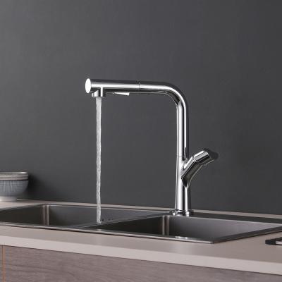 China Hot Selling Holmine Kitchen Faucet European Style Pull-Down Kitchen Faucet Modern Brass Casting Small Faucet for sale