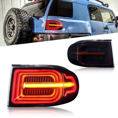 China Car Tail Light Assembly Plug & Play Pair For Toyota Cruiser FJ LED Brake Signal Light Parts Car Rear Lamp Tuning System 2007-2018 for sale